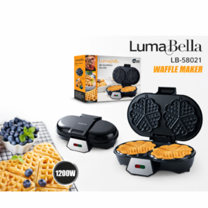 صانعة وافل Lumabella LB-58021 – قدرة 1200 وات وتصميم مزدوج