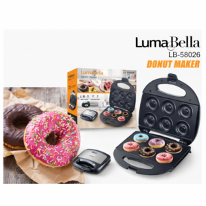 صانعة الدونت Lumabella LB-58026 – قدرة 750 وات لصنع 6 دونتس مرة واحدة